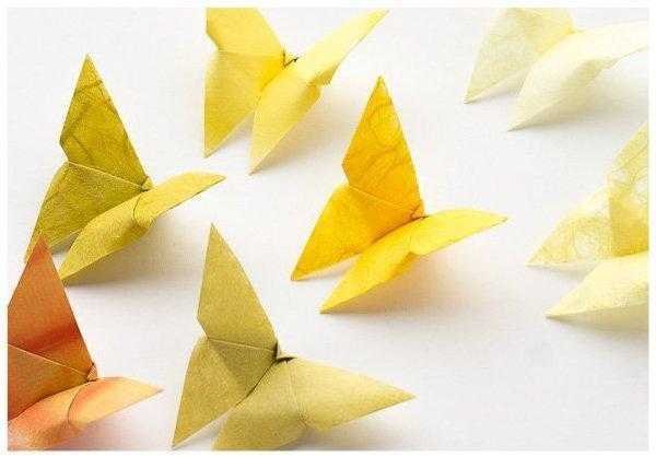 como fazer borboletas de papel com origami Como fazer Borboletas de Papel com Origami