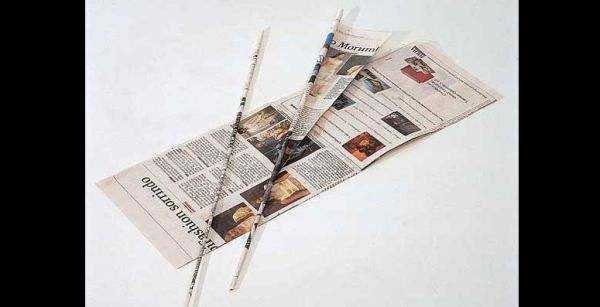 Como Fazer Cesta de Jornal