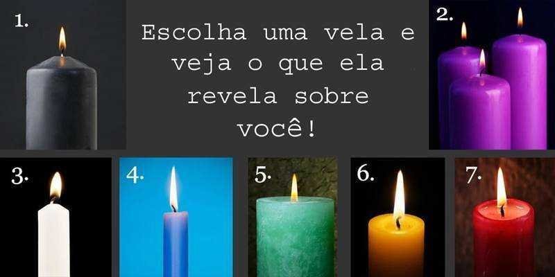 Deixe a sua intuição escolher uma vela e veja o que ela pode revelar sobre você