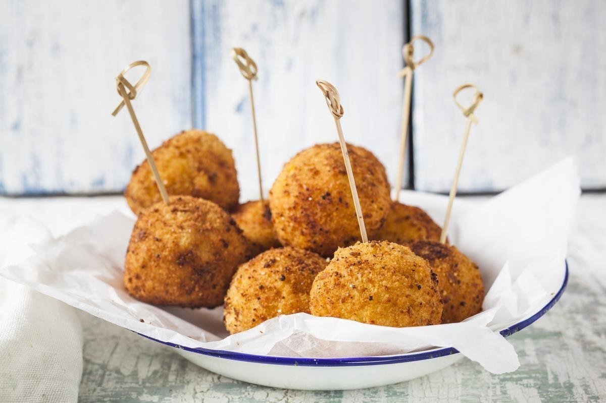receita de bolinhos de grão de bico assados
