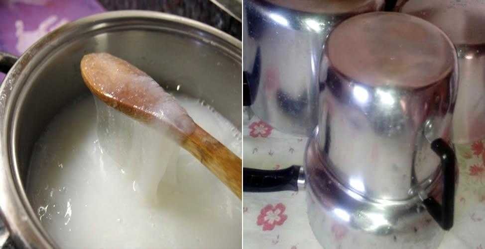 receita de pasta alumínio caseiro para dar brilho