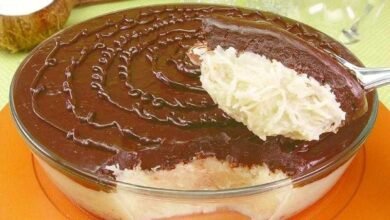 Receita de prestígio gelado na travessa cremoso