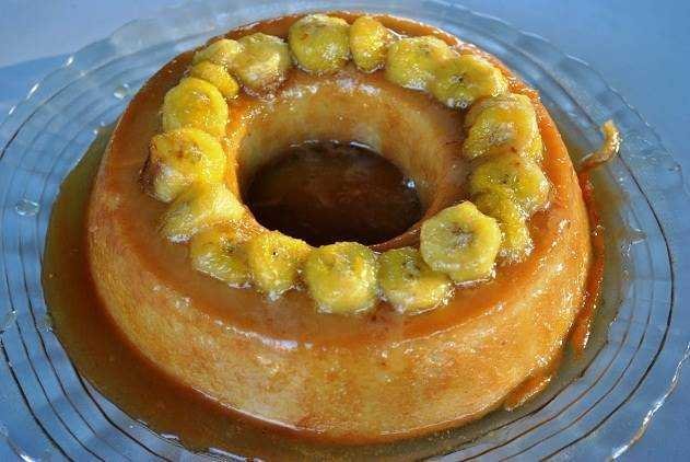 Receita de pudim cremoso de banana