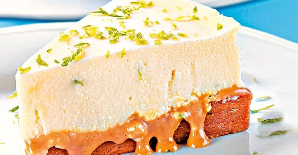 Receita de torta de queijo com doce de leite