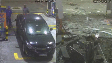 Vídeo mostra momento da explosão em posto GNV na Lapa - Foto: Reprodução