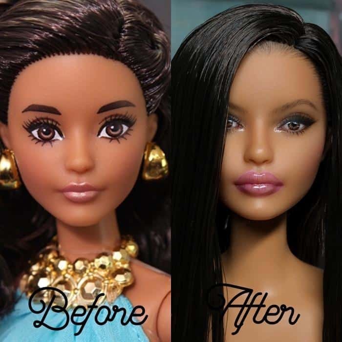 1596918528 687 Artista retira a maquiagem de bonecas e as recria com