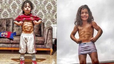 1591230417 Crianca musculosa de apenas 6 anos viraliza e divide opinioes