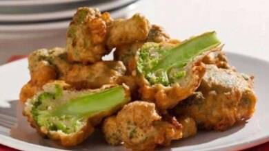 Brocolis empanado frito Bau das RECEITAS