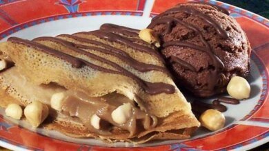 receita de crepe de café