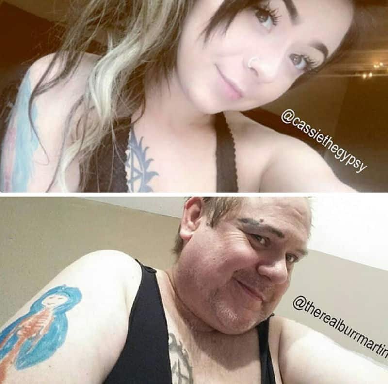 Pais recriam selfies da filha e fazem sucesso na net