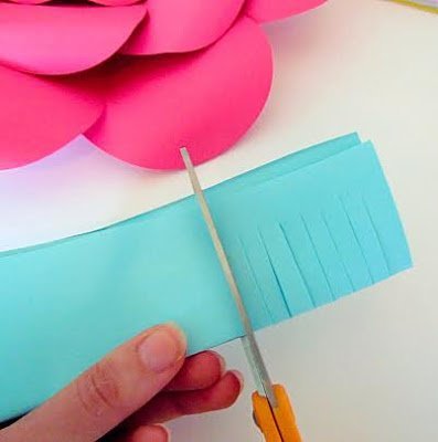 passo a passo flores de papel