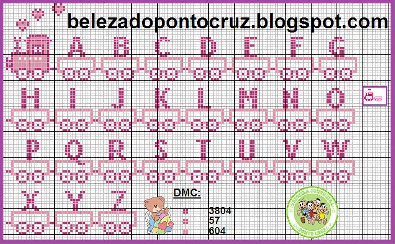 monograma ponto cruz menina monograma ponto cruz menina