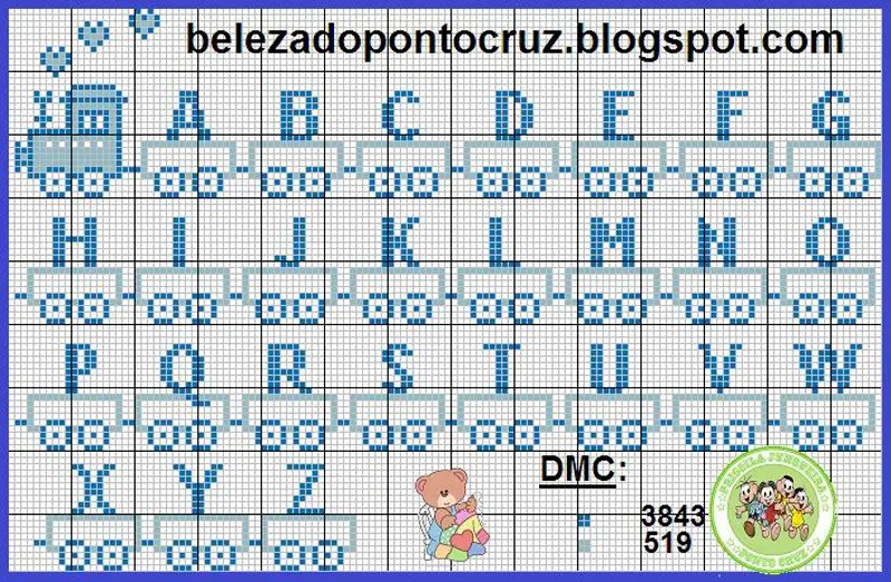 monograma ponto cruz trem colorido monograma ponto cruz trem colorido