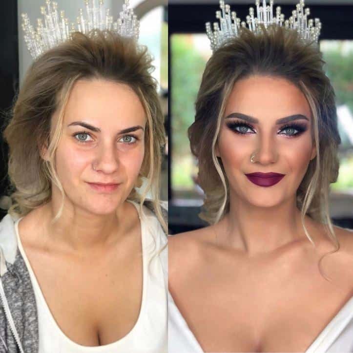 24 noivas antes e depois da maquiagem no dia do