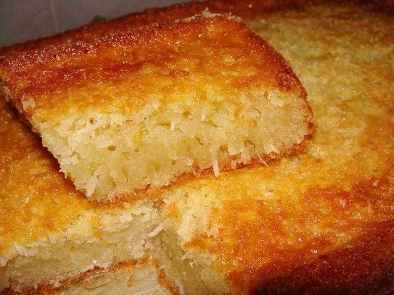 Bolo de Aipim com coco de liquidificador f