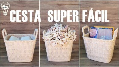 Cesto Organizador de Plástico Fácil de Fazer