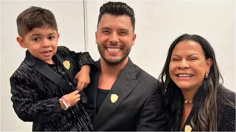 Murilo Huff, Léo e Dona Ruth - Foto: Reprodução 