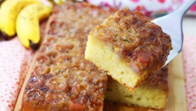 Melhor Bolo de Banana Caramelizado da Sua Vida