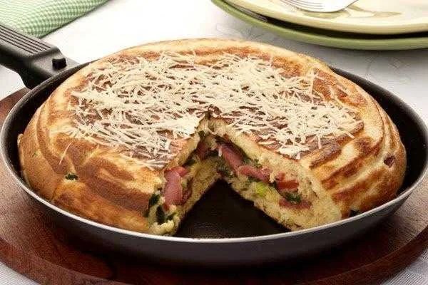 torta de liquidificador na frigideira