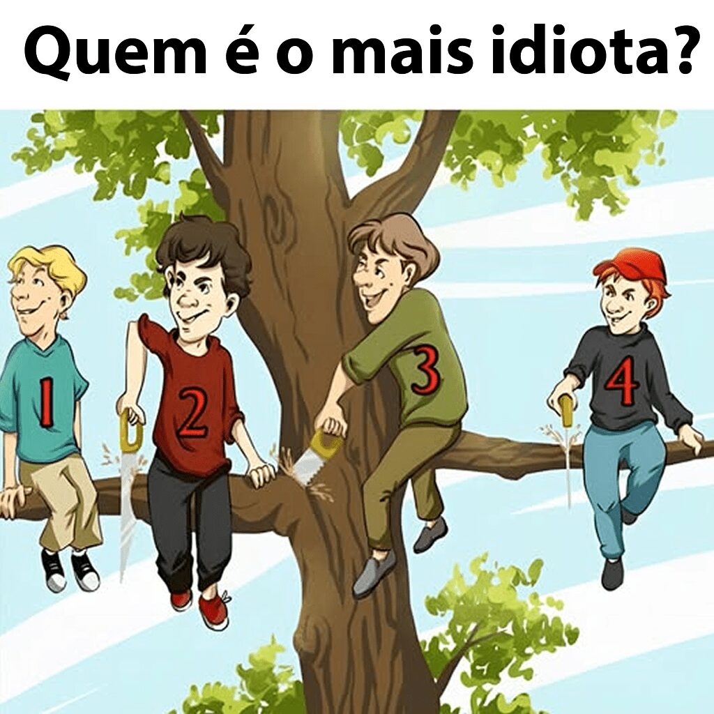 Na sua opinião, quem comete o maior erro? Quase ninguém consegue acertar a resposta
