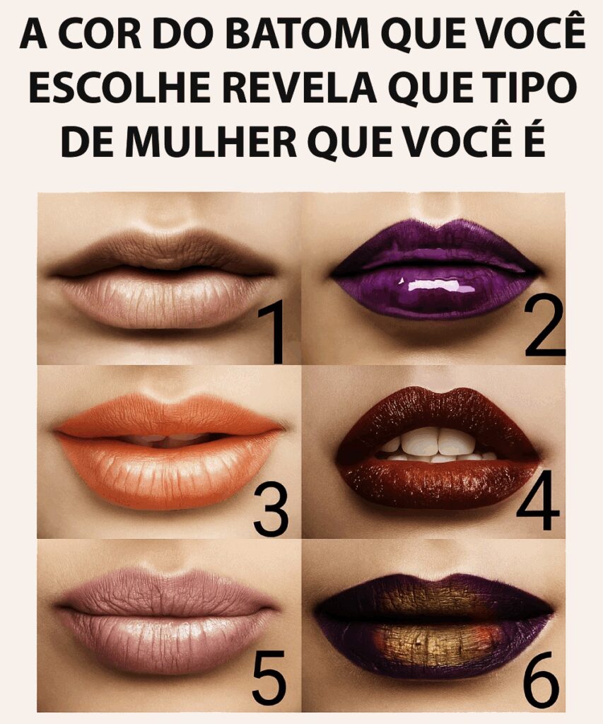 A cor do batom que você escolhe revela o tipo de mulher que você é