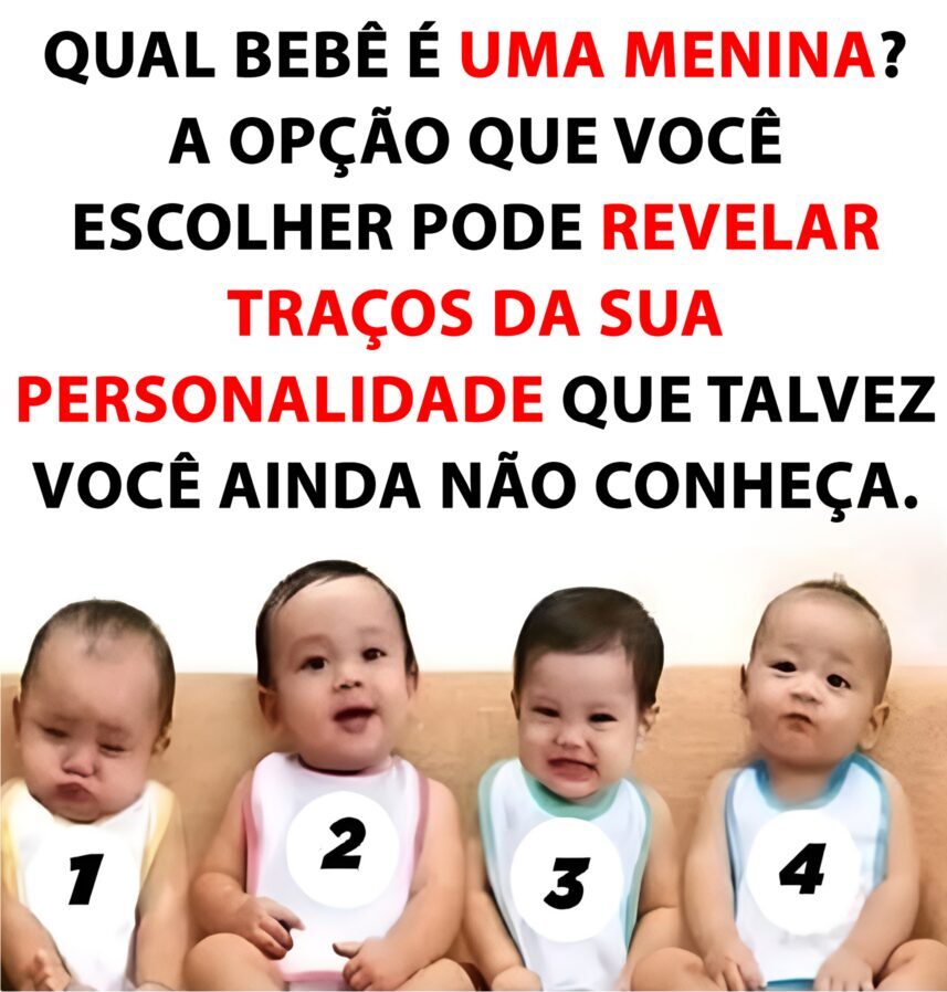 Qual bebê é uma menina? A opção que você escolher pode revelar traços da sua personalidade que talvez você ainda não conheça